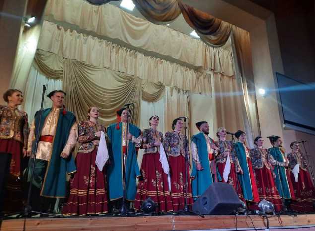 Ансамбль «Казачья застава» выступил в р.п. Колышлей